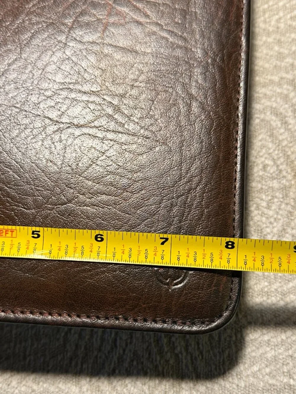 Franklin Covey Classic Leather Planner Binder Organizer Black Brown Made in USA